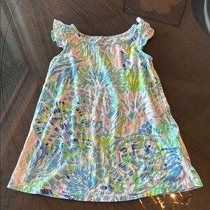 Lilly Pulitzer Kids Dress - Blue and Green Pattern
